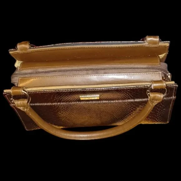 Miche Classic Base Handbag & Jen Classic Metallic Copper Reptile Print Shell Set - Picture 2 of 16